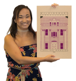 Yingling Mansion - 1905 Purple Digital Print