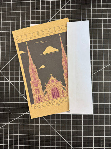 Saint Paul Cathedral - 1906 Purple Miniature Digital Print