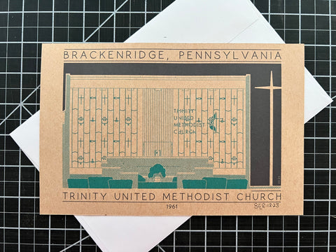 Trinity United Methodist Church - 1961 Green Miniature Digital Print