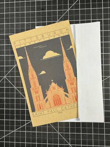 Saint Paul Cathedral - 1906 Orange Miniature Digital Print