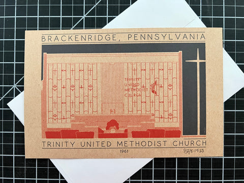 Trinity United Methodist Church - 1961 Orange Miniature Digital Print