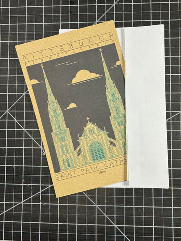 Saint Paul Cathedral - 1906 Green Miniature Digital Print