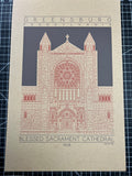 Blessed Sacrament Cathedral - 1928 Orange Digital Print