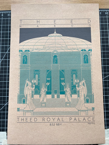 Theed Royal Palace - 832 BBY Green Digital Print