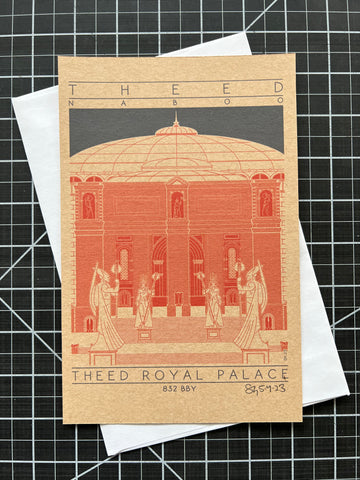 Theed Royal Palace - 832 BBY Orange Miniature Digital Print