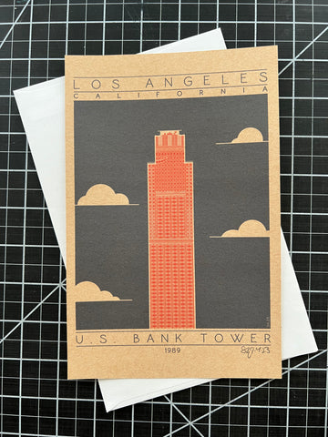 U.S. Bank Tower - 1989 Orange Miniature Digital Print