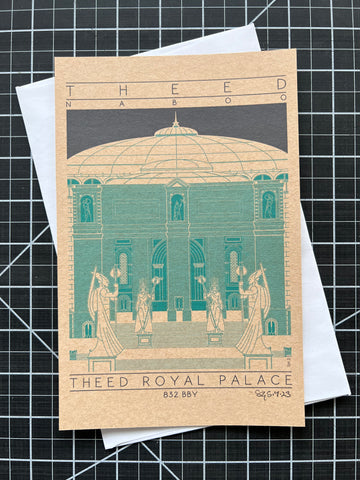 Theed Royal Palace - 832 BBY Green Miniature Digital Print
