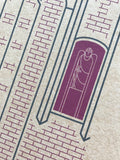 Saint Joseph Church - 1924 Purple Digital Print
