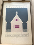 Pennsalt Historic District - 1850 Purple Digital Print