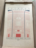 Sweeney Hotel and Saloon - 1900 Orange Digital Print