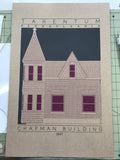 Chapman Building - 1897 Purple Digital Print