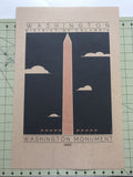 Washington Monument - 1885 Orange Digital Print