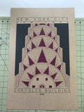 Chrysler Building - 1930 Purple Digital Print