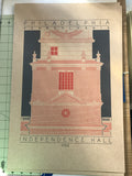 Independence Hall - 1753 Orange Digital Print