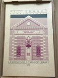 Lawrenceville Carnegie Library - 1898 Purple Digital Print