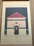 Fort Pitt Block House - 1764 Purple Digital Print