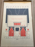 Fort Pitt Tunnel - 1960 Orange Digital Print