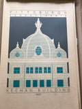 Keenan Building - 1907 Green Digital Print