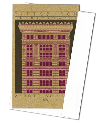 Arrott Building - 1902 Purple Miniature Digital Print