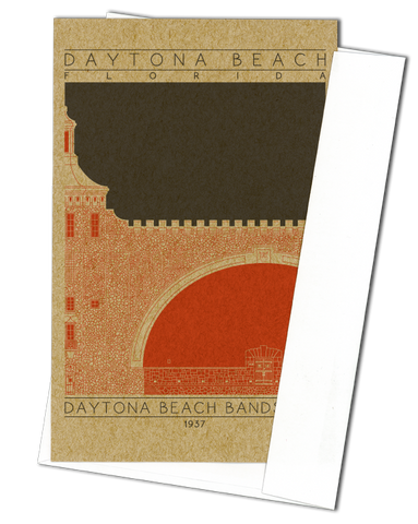 Daytona Beach Bandshell - 1937 Orange Miniature Digital Print