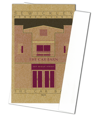 The Car Barn - 1925 Purple Miniature Digital Print