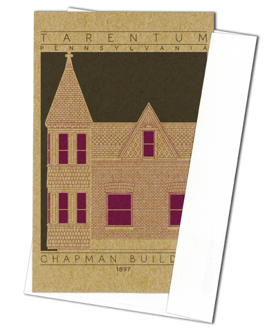 Chapman Building - 1897 Purple Miniature Digital Print