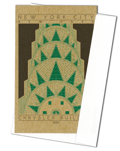 Chrysler Building - 1930 Green Miniature Digital Print