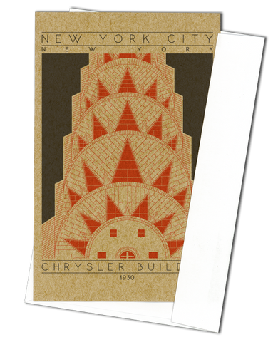 Chrysler Building - 1930 Orange Miniature Digital Print