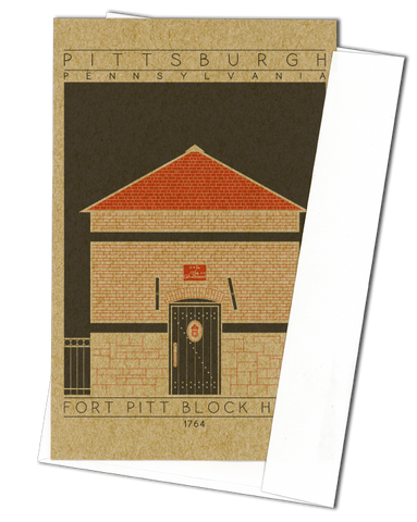Fort Pitt Block House - 1764 Orange Miniature Digital Print
