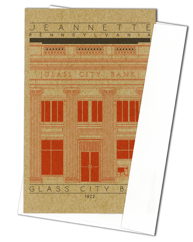 Glass City Bank - 1922 Orange Miniature Digital Print