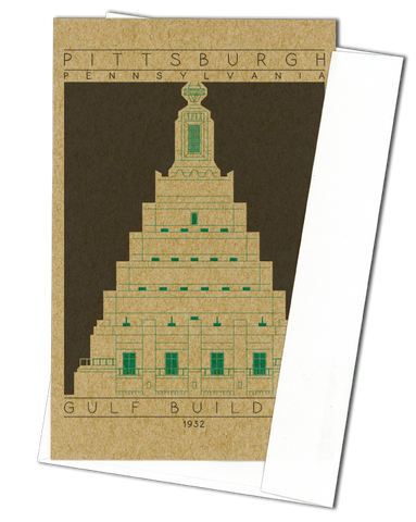 Gulf Building - 1932 Green Miniature Digital Print