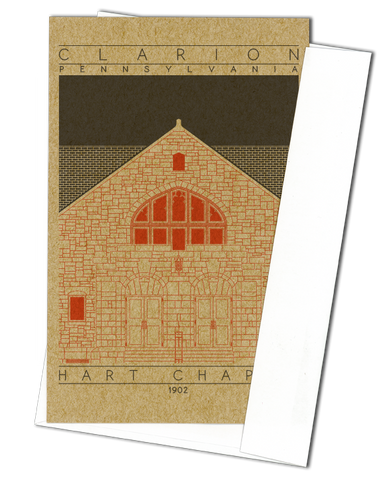 Hart Chapel - 1902 Orange Miniature Digital Print