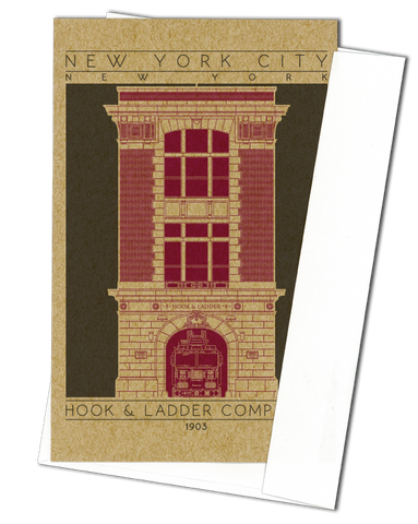 Hook & Ladder Company 8 - 1903 Purple Miniature Digital Print