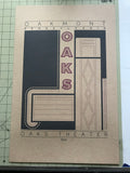 Oaks Theater - 1941 Purple Digital Print