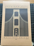 Mackinac Bridge - 1957 Green Digital Print