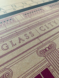 Glass City Bank - 1922 Purple Digital Print