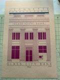 Glass City Bank - 1922 Purple Digital Print