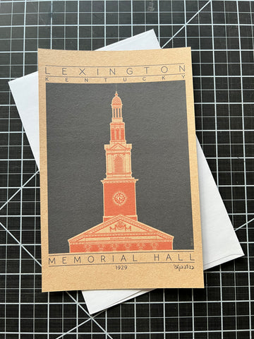 Memorial Hall - 1929 Orange Miniature Digital Print