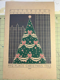 PPG Place Christmas Tree - 1991 Green & Red Digital Print