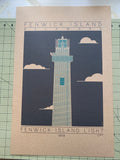 Fenwick Island Light - 1858 Green Digital Print