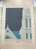 Trinity Cathedral - 1872 Green Digital Print