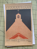Saint Francis of Assisi Church - 1940 Orange Miniature Digital Print