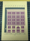Joseph Horne Co. Department Store - 1879 Purple Digital Print