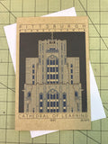 Cathedral of Learning - 1937 Blue Miniature Digital Print