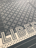Liberty Theatre - 1921 - 1996 Black Digital Print