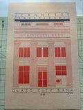 Glass City Bank - 1922 Orange Digital Print
