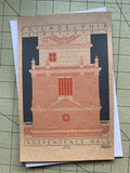 Independence Hall - 1753 Orange Miniature Digital Print