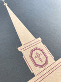 Union Presbyterian Church - 1959 Purple Digital Print