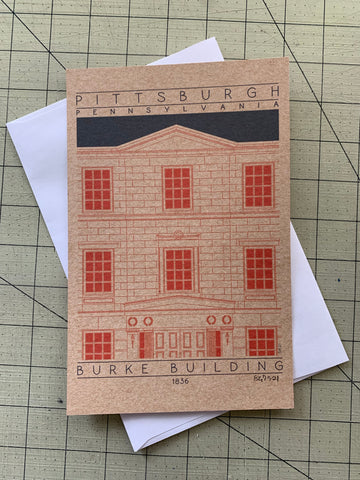 Burke Building - 1836 Orange Miniature Digital Print