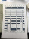 Three Rivers Stadium - 1970 - 2001 Black Digital Print